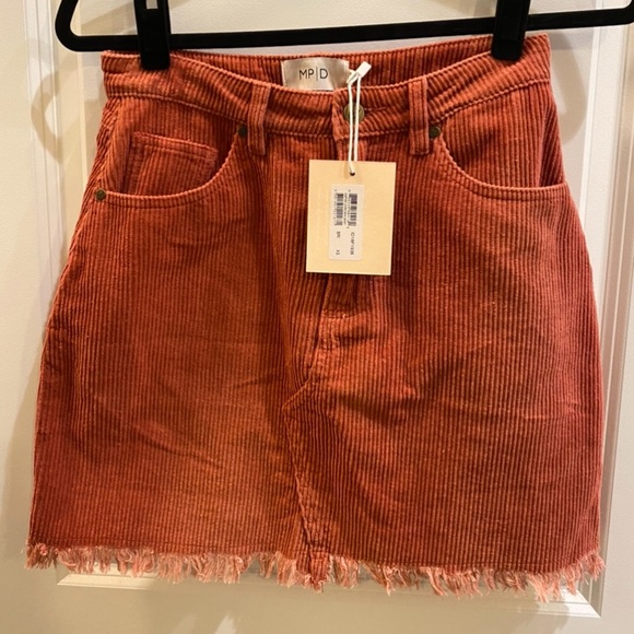 MINK PINK Empire Cord Mini Skirt - Picture 2 of 16